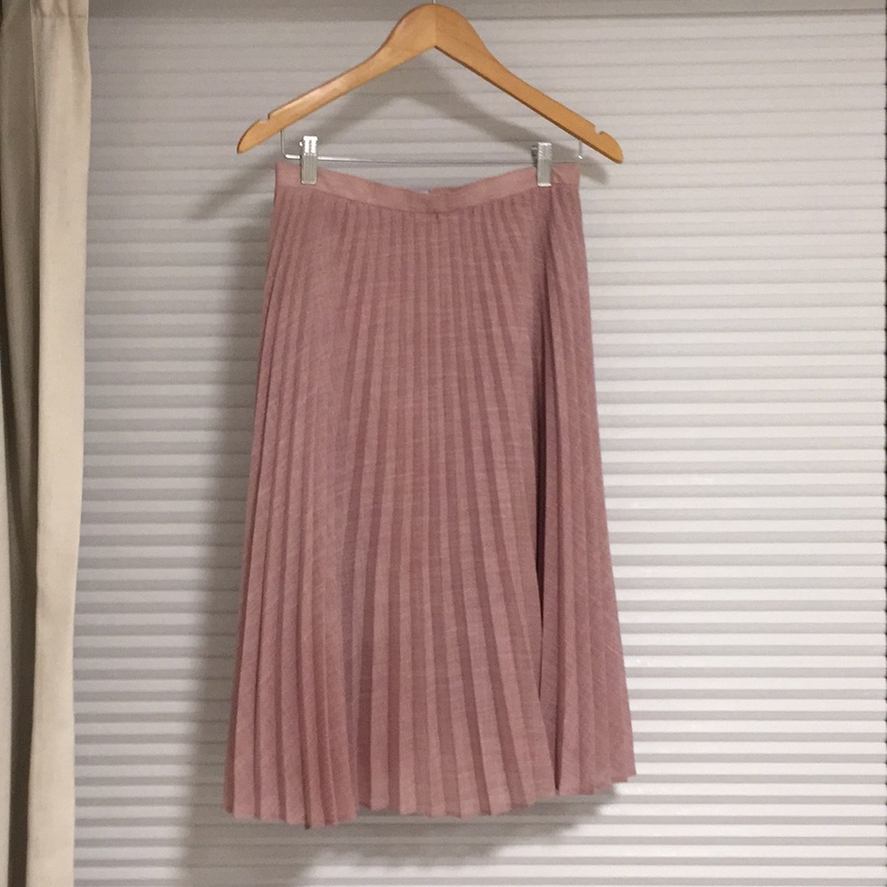 Oscar (Oscar de la Renta) Pink Pleated Skirt (6)